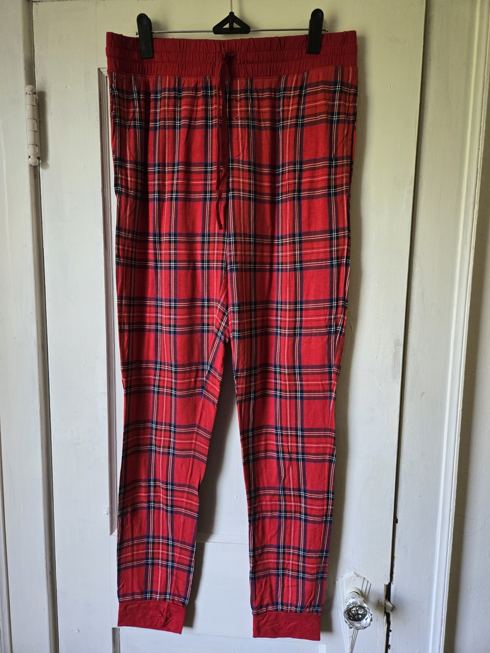 Little Sleepies Red Plaid Pajama Joggers Women's Medium